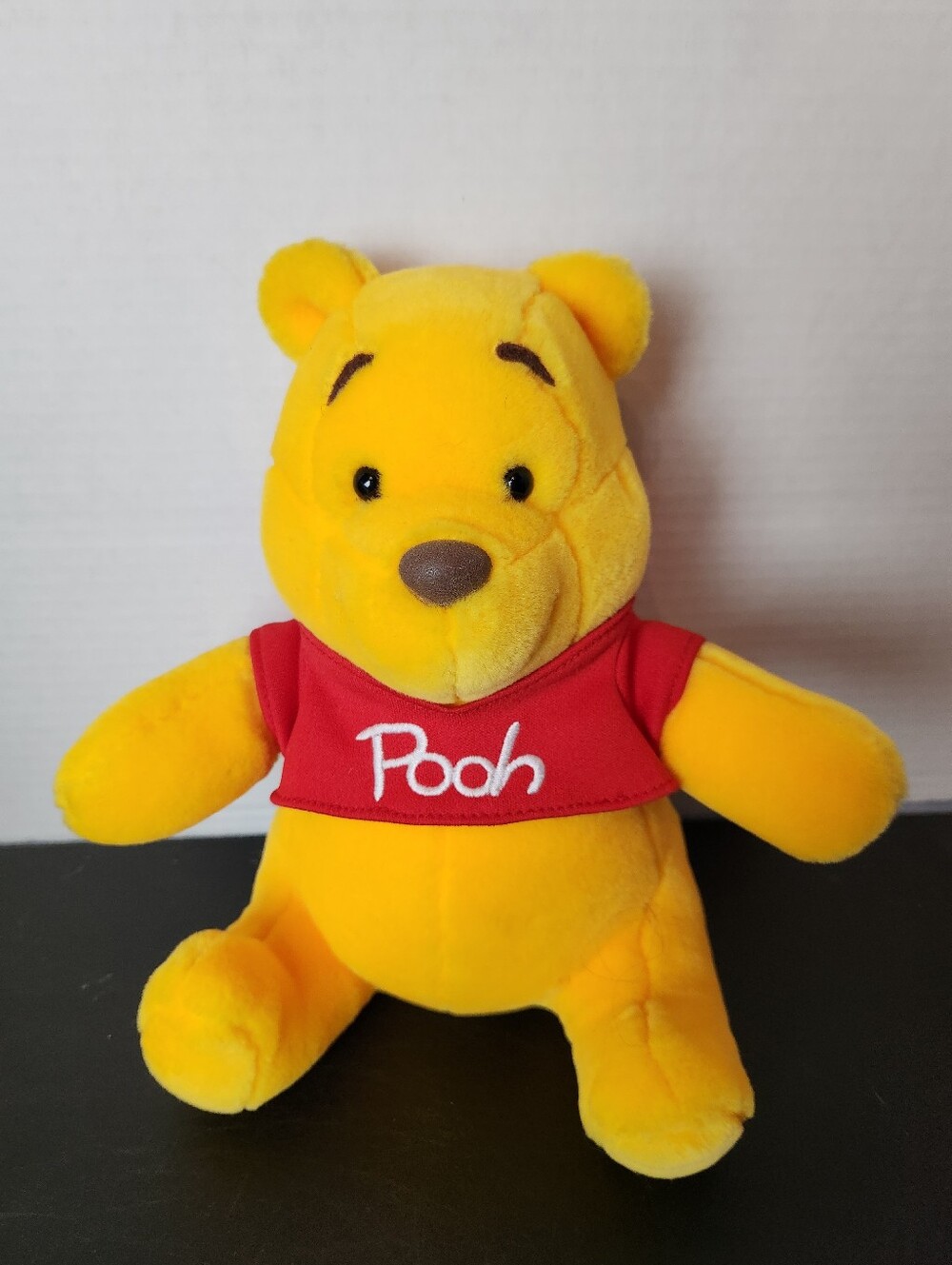 Tokyo Disneyland Winnie the Pooh Plush 9" Red Shirt Disney Japan Exclusive